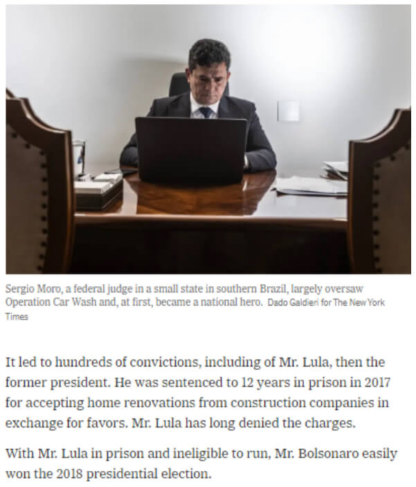 Moro no New York Times